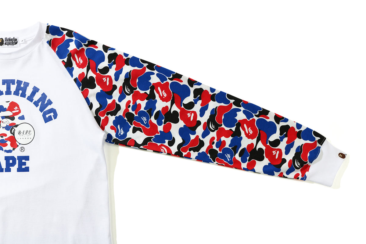 BAPE STOREÂ® LONDON CAMO LONG SLEEVE TEE