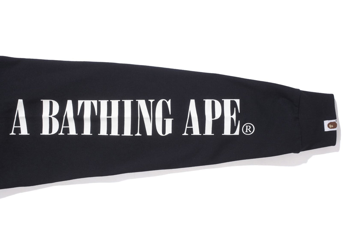 BAPE STOREÂ® LONDON BAPE CHECK LOGO L/S TEE