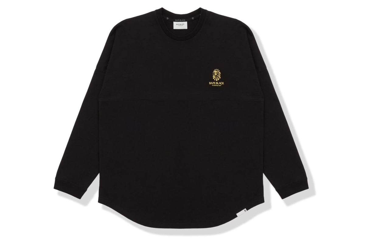 BAPE BLACK LOGO LONG SLEEVE TEE