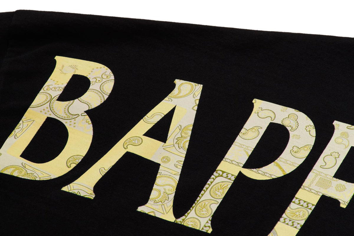 BAPE BLACK LOGO LONG SLEEVE TEE