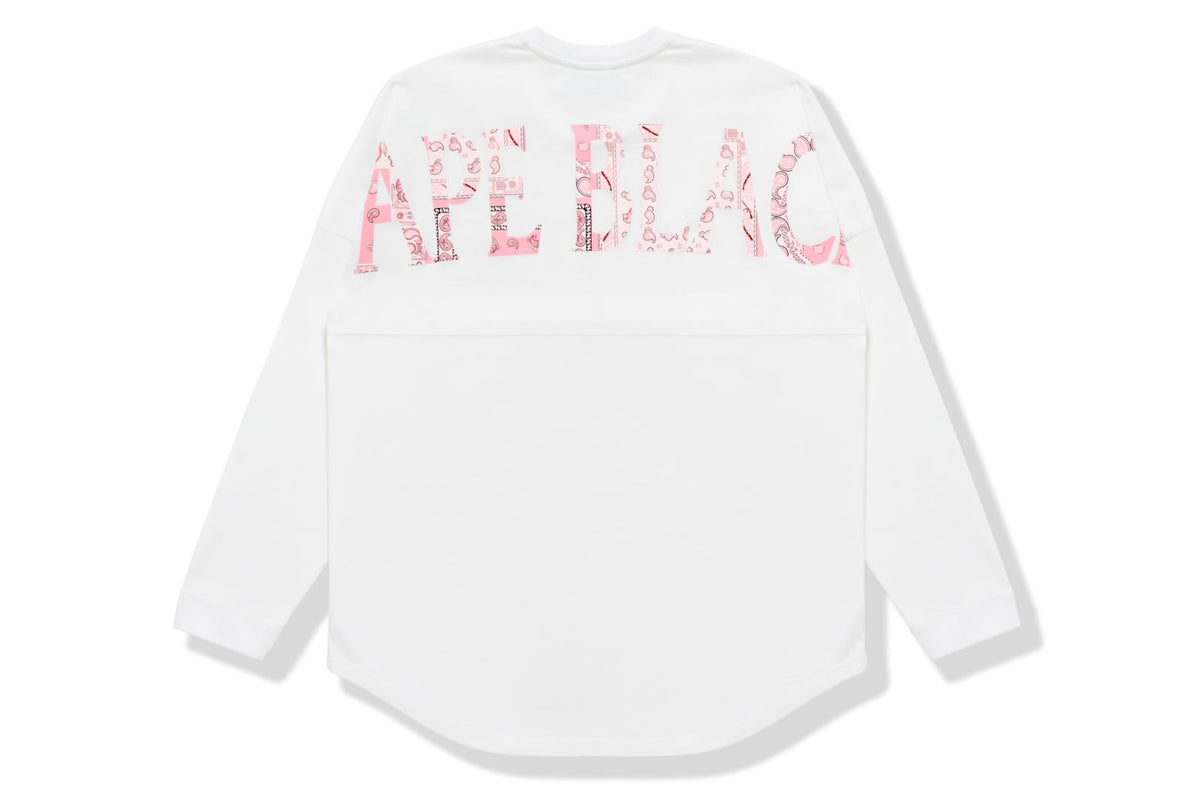BAPE BLACK LOGO LONG SLEEVE TEE
