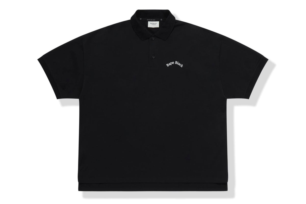 BAPE BLACK LOGO POLO (BOXY FIT)