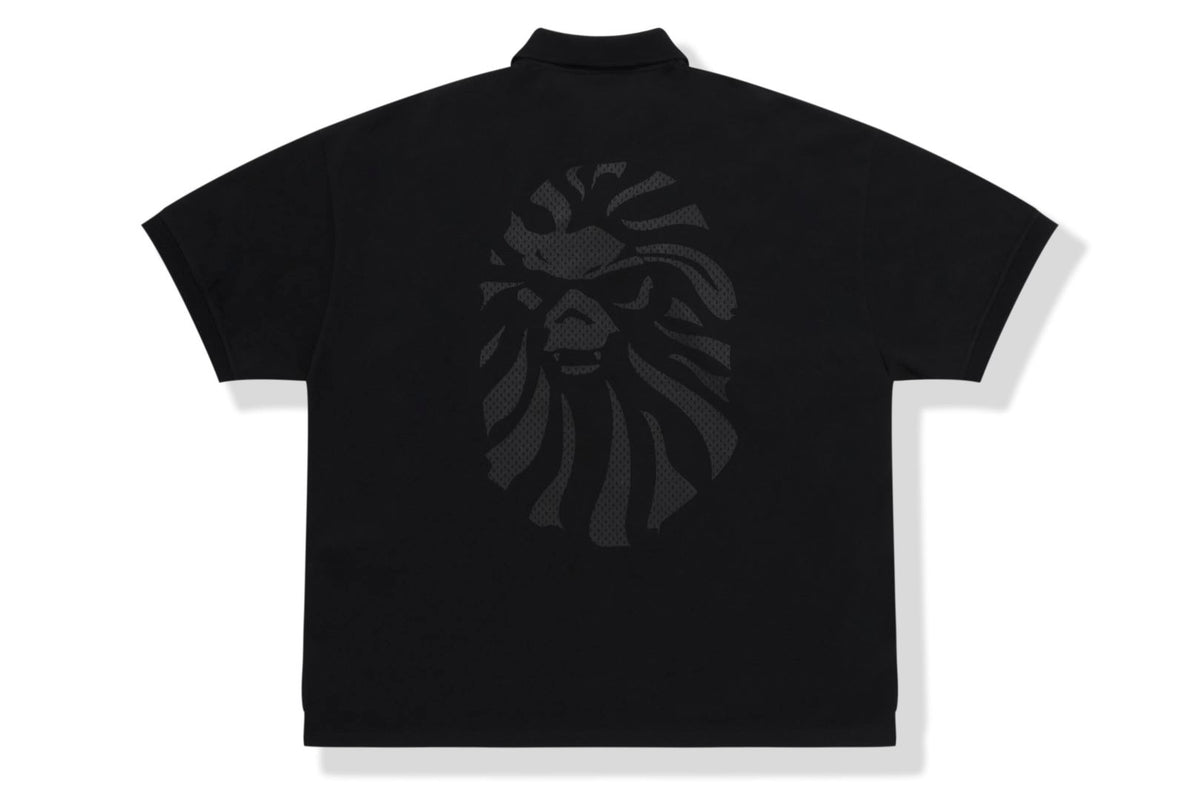 BAPE BLACK LOGO POLO (BOXY FIT)