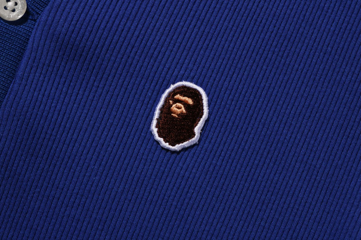APE HEAD ONE POINT RIB L/S POLO