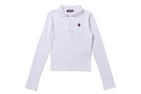 APE HEAD ONE POINT RIB L/S POLO