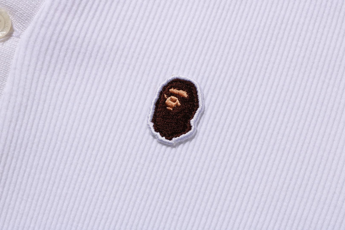 APE HEAD ONE POINT RIB L/S POLO