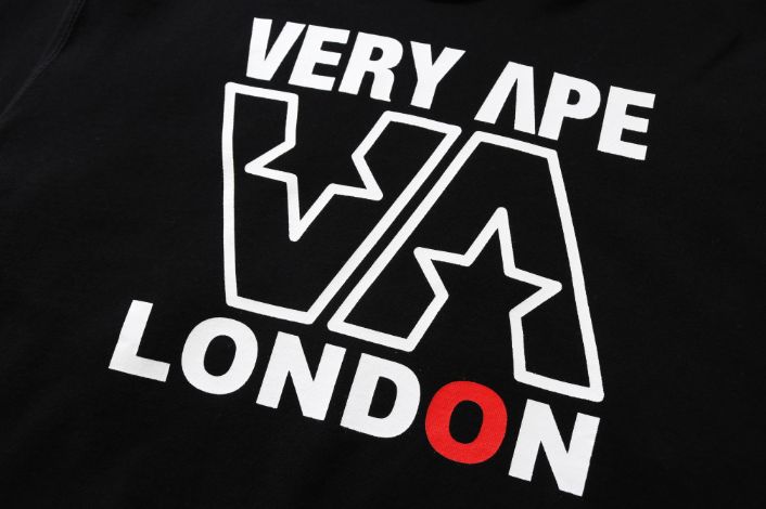 BAPE STORE LONDON VERY APE RELAX PULLOVER HOODIE