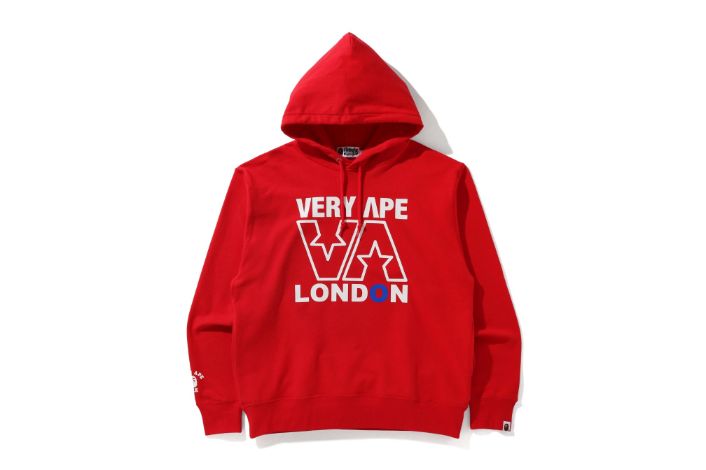 BAPE STORE LONDON VERY APE RELAX PULLOVER HOODIE