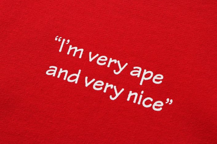 BAPE STORE LONDON VERY APE RELAX PULLOVER HOODIE