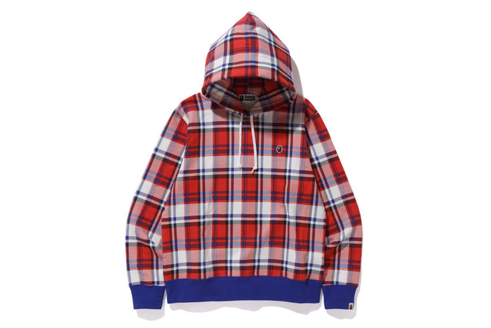 BAPE STORE® LONDON BAPE CHECK WIDE PULLOVER HOODIE