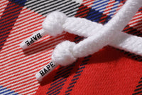 BAPE STORE® LONDON BAPE CHECK WIDE PULLOVER HOODIE
