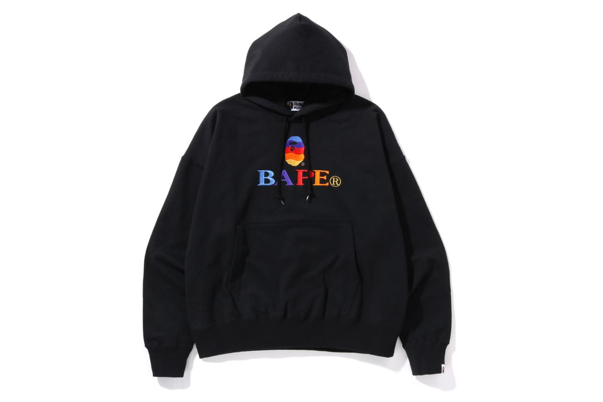 BAPE EMBROIDERY LOOSE FIT PULLOVER HOODIE