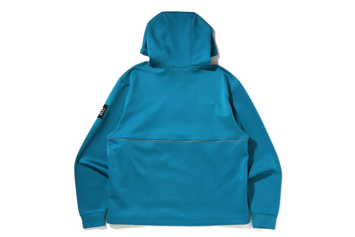 1ST CAMO POCKET RELAXED FIT DOUBLE KNIT HALF ZIP HOODIE