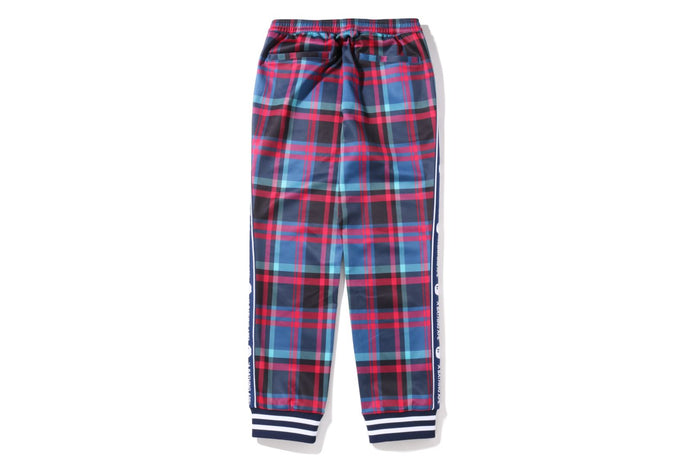 BAPE CHECK JERSEY PANTS