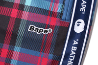 BAPE CHECK JERSEY PANTS