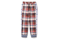 BAPE CHECK JERSEY PANTS