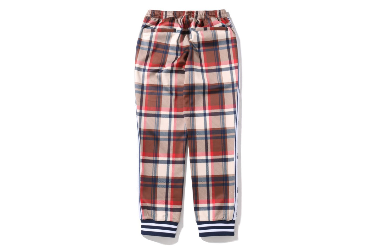 BAPE CHECK JERSEY PANTS