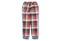 BAPE CHECK JERSEY PANTS
