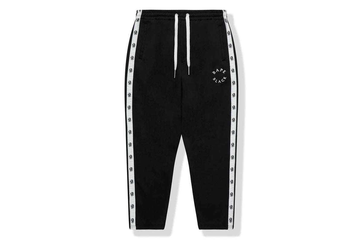 BAPE BLACK TRACK PANTS