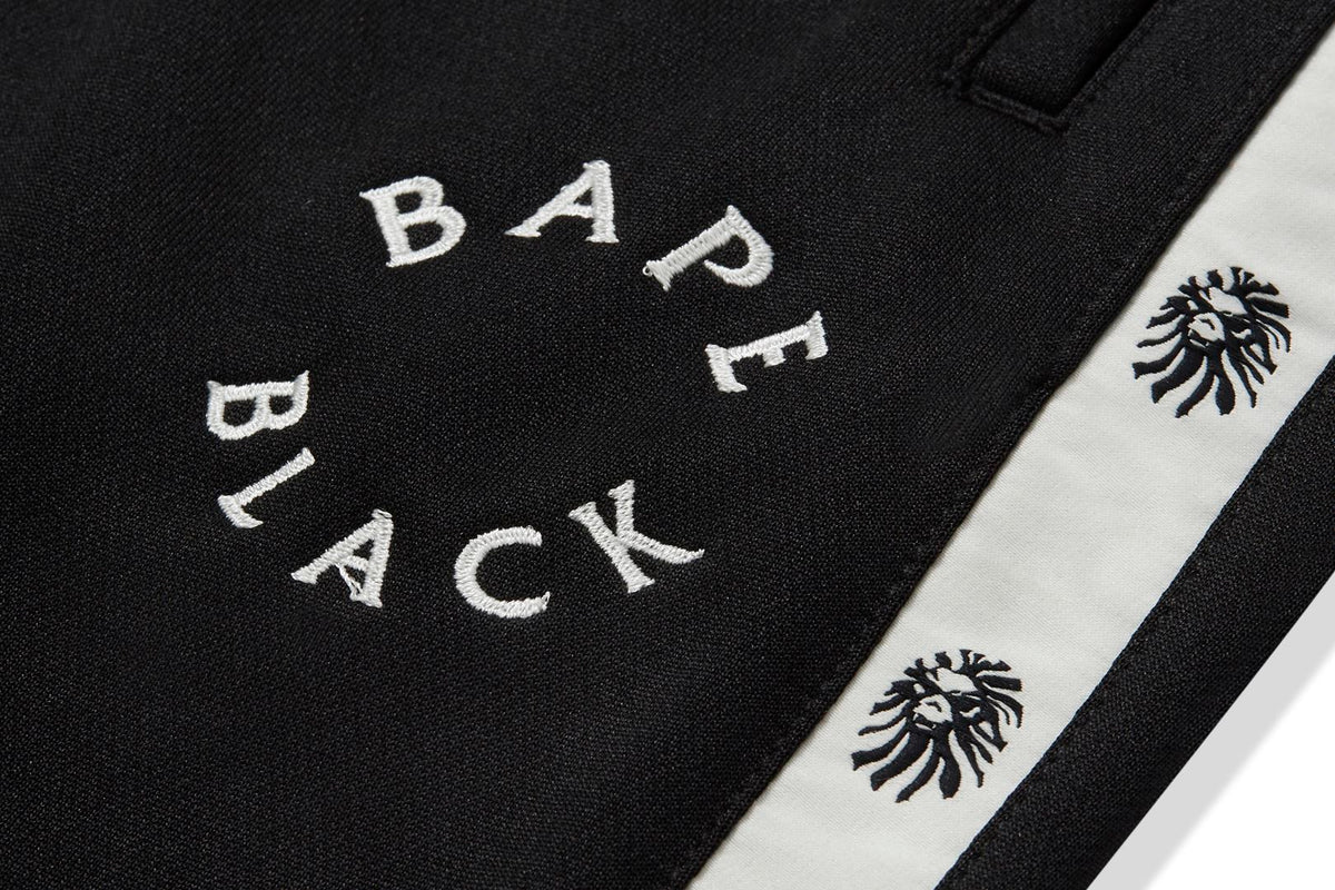 BAPE BLACK TRACK PANTS