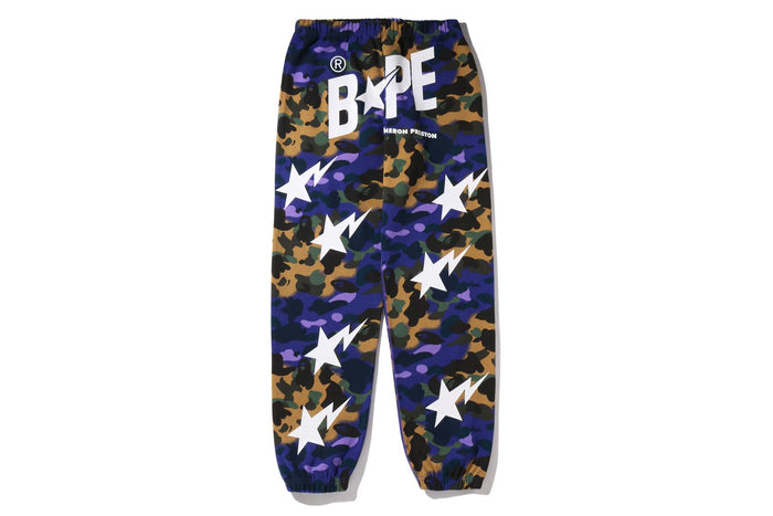 BAPEÂ® X HERON PRESTON MIX 1ST CAMO SWEAT PANTS