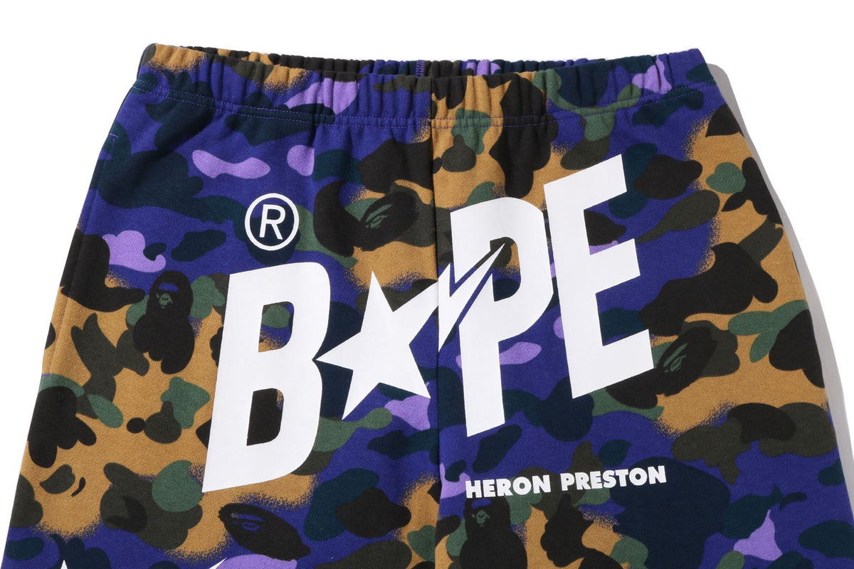 BAPEÂ® X HERON PRESTON MIX 1ST CAMO SWEAT PANTS