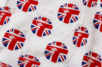 BAPE STORE LONDON UNION JACK OPEN COLLAR S/S SHIRT