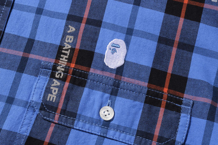 BAPE LOGO CHECK LOOSE FIT SHIRT