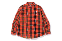 BAPE LOGO CHECK LOOSE FIT SHIRT