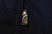 CHECK SHARK RELAXED FIT FLANNEL SHIRT