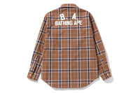 B.A. CHECK OVERSIZED SHIRT
