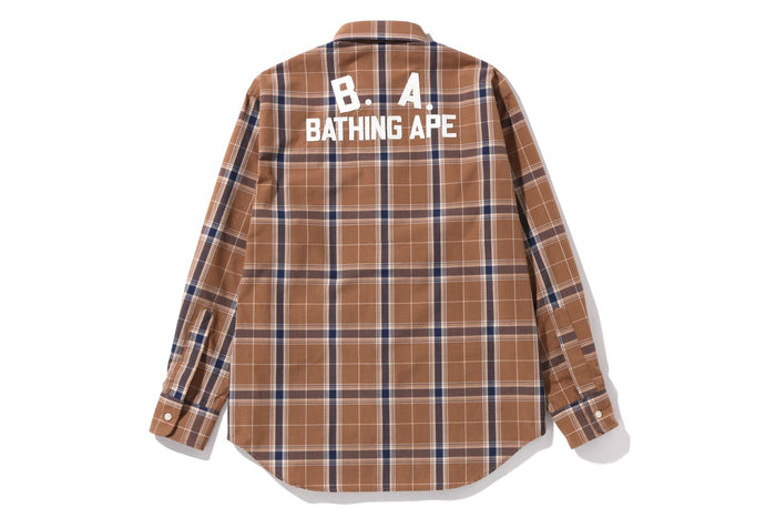 B.A. CHECK OVERSIZED SHIRT