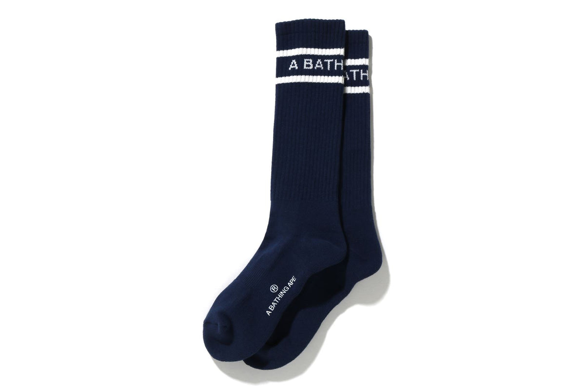 A BATHING APE LINE LONG SOCKS
