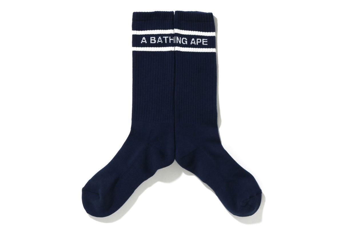 A BATHING APE LINE LONG SOCKS