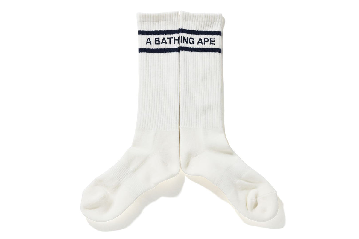 A BATHING APE LINE LONG SOCKS