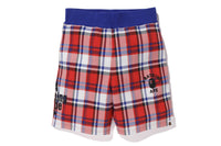 BAPE STORE LONDON BAPE CHECK SWEAT SHORT