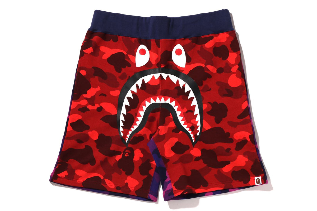 CRAZY CAMO SHARK SWEAT SHORTS