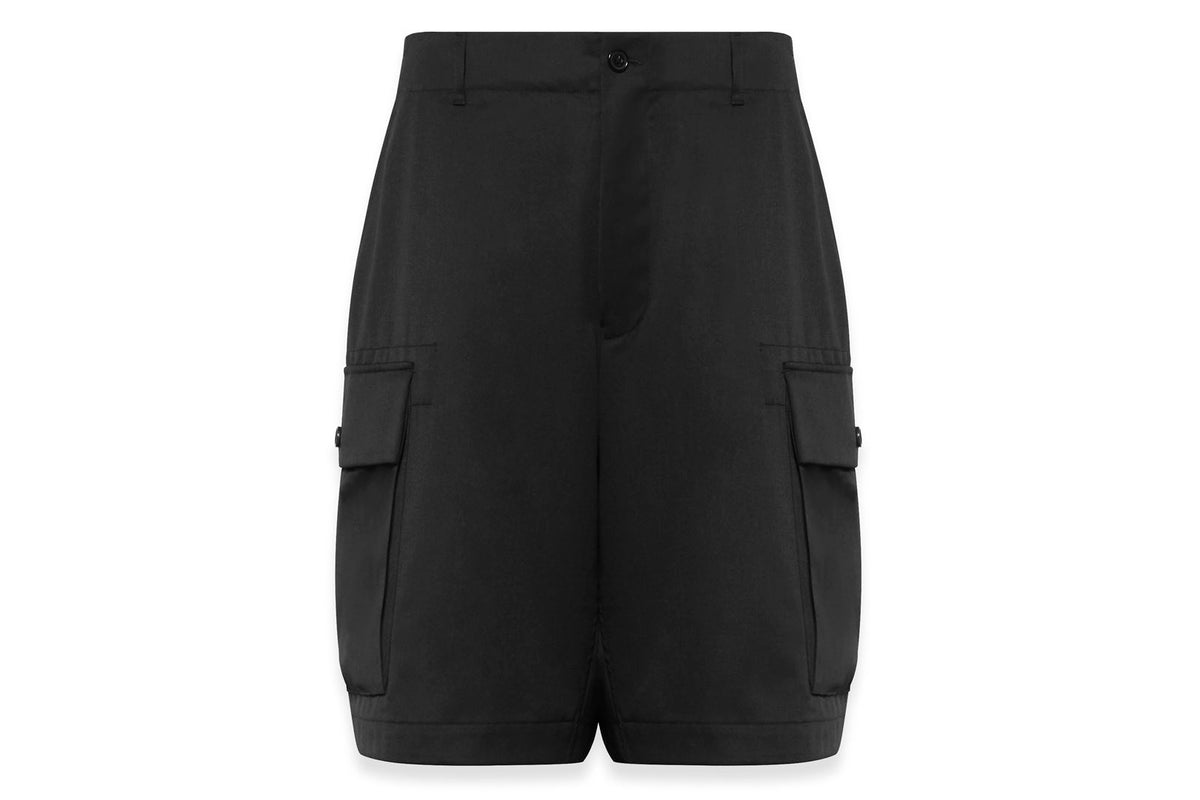 BAPE BLACK CARGO SHORTS