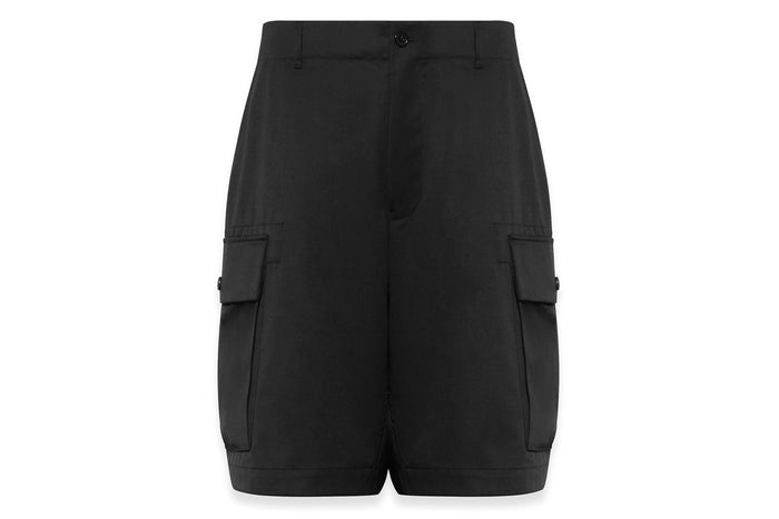 BAPE BLACK CARGO SHORTS