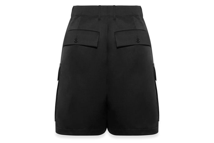 BAPE BLACK CARGO SHORTS