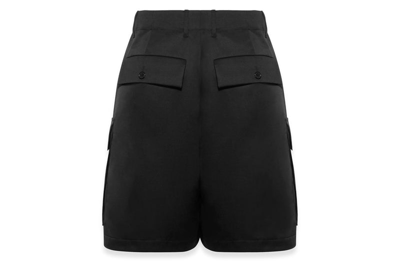BAPE BLACK CARGO SHORTS