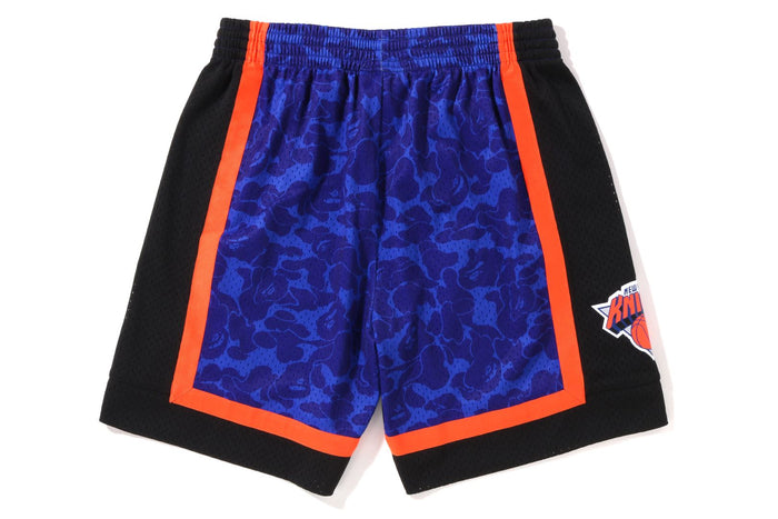 BAPE® X MITCHELL & NESS NEW YORK KNICKS JERSEY SHORTS