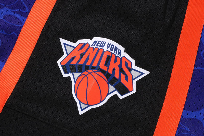 BAPE® X MITCHELL & NESS NEW YORK KNICKS JERSEY SHORTS