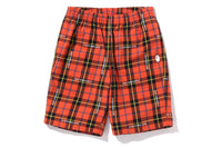 BAPE LOGO CHECK SHORTS