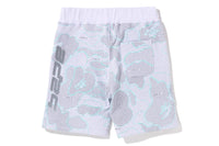 TEXT CODE CAMO SWEAT SHORTS
