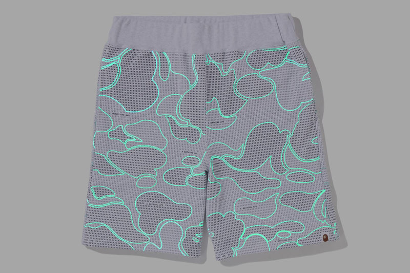 TEXT CODE CAMO SWEAT SHORTS