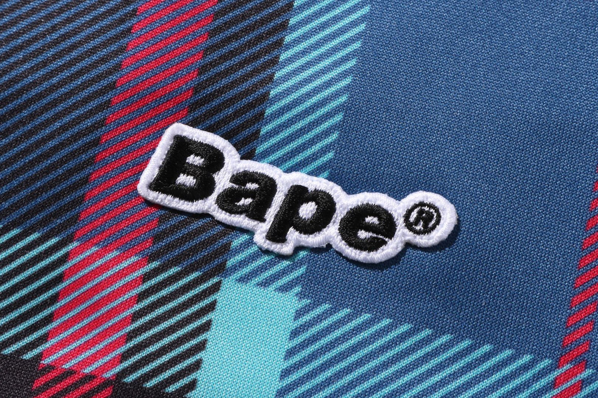 BAPE CHECK JERSEY TOP