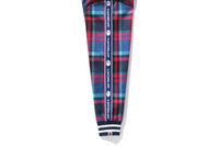 BAPE CHECK JERSEY TOP