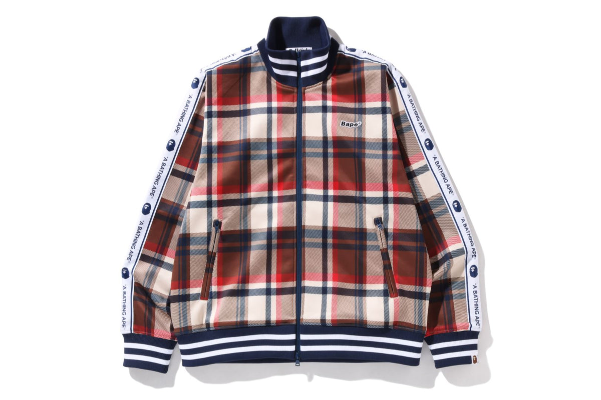 BAPE CHECK JERSEY TOP