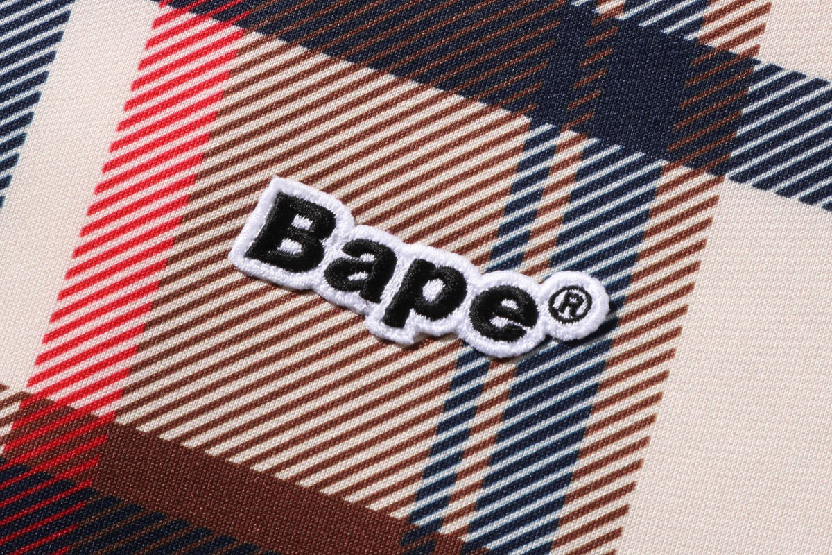 BAPE CHECK JERSEY TOP